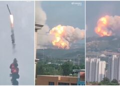 Tên lửa Thiên Long 3 của Trung Quốc phát nổ tạo thành quả cầu lửa, làm vỡ kính nhà dân