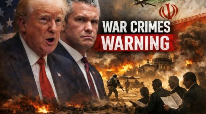 Tội ác chiến tranh của Tổng thống Trump